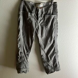 Gray Anthro/Ventura pant with Roll up Leg